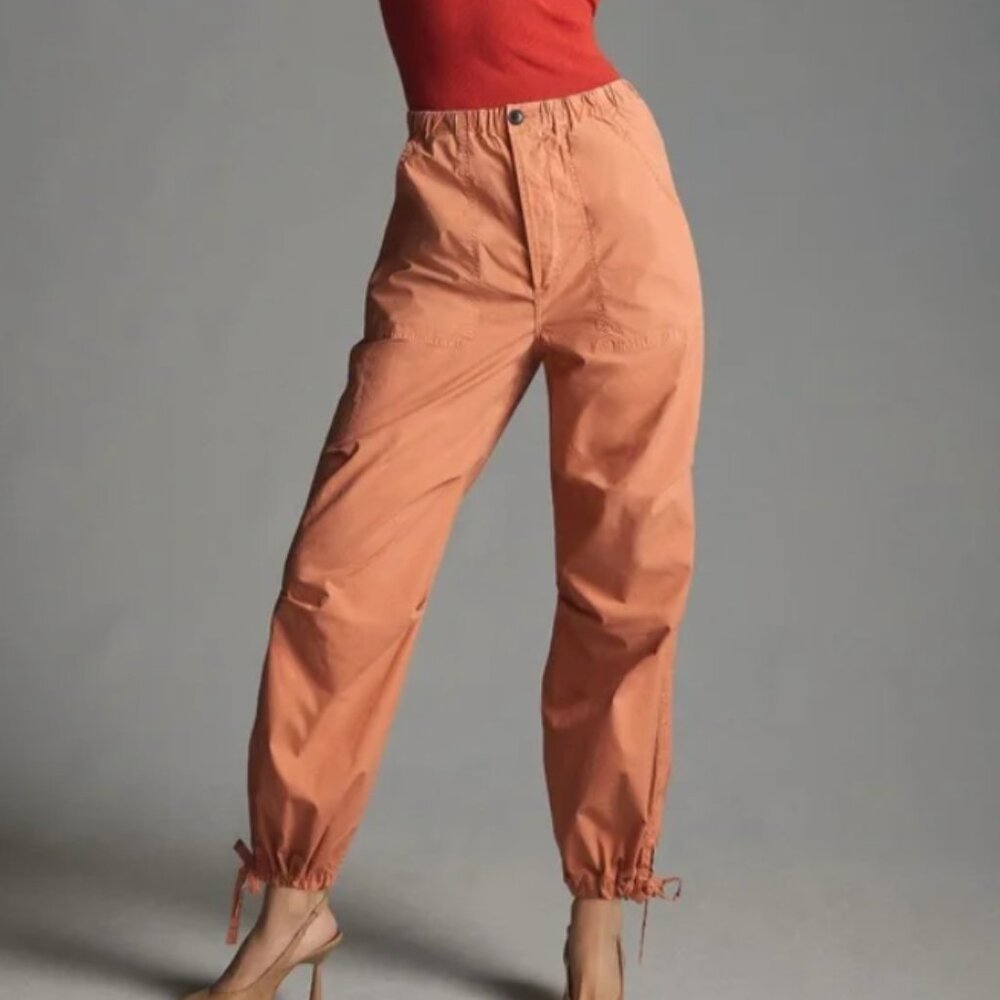 Citizens of Humanity Luci Slouch Parachute Pants in Papaya Size Small - NWT